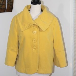 23rdst,  yellow collar jacket with 3/4 sleeves